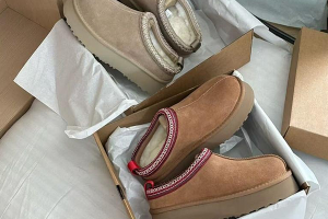 Women’s Low Boots with Patterned Trim